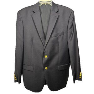 Lauren Ralph Lauren 42R Navy Wool Blazer Gold Button Sport‎ Coat Classic Fit